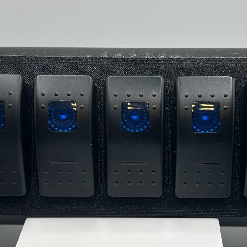 Custom 3D printed Switch Panel Bracket for Drag Racing