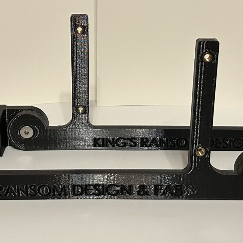 Custom 3D printed PETG Dial Board Roll Bar Bracket for Drag Racing