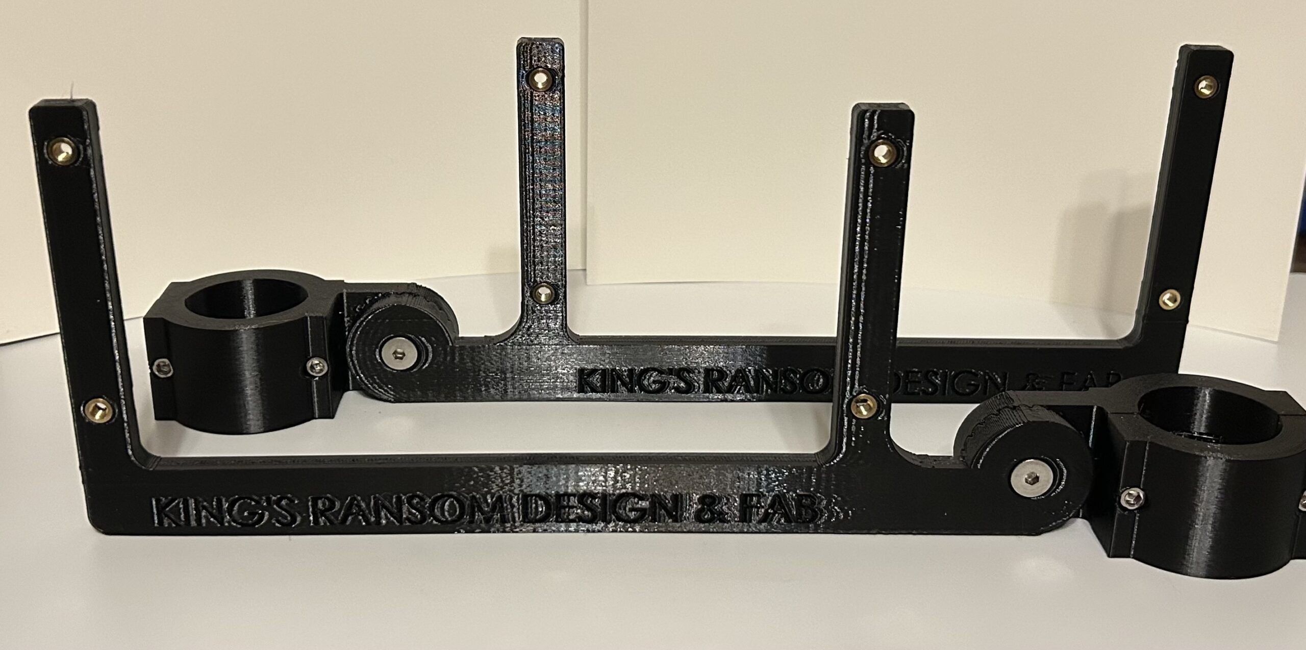 Custom 3D printed PETG Dial Board Roll Bar Bracket for Drag Racing