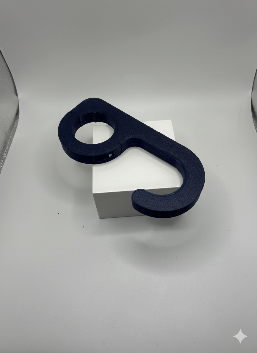 Custom 3D printed PETG Steering Wheel Hook Roll Bar Bracket for Drag Racing